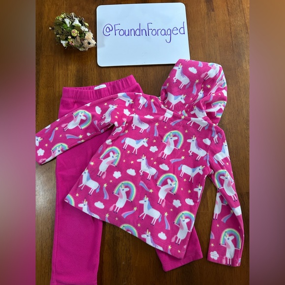 Unicorn Rainbow Fleece Hoodie & Pants Set | 4T | The Children’s Place - Picture 5 of 6